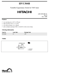 Datasheet HVU300B manufacturer Hitachi