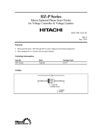 Datasheet HZ10 manufacturer Hitachi
