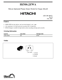 Datasheet HZM6.2ZWA manufacturer Hitachi