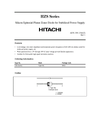 Datasheet HZS manufacturer Hitachi