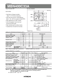 Datasheet MBN400C33A manufacturer Hitachi