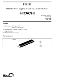Datasheet PF0210 manufacturer Hitachi