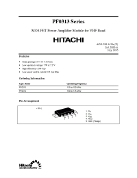 Datasheet PF0313 manufacturer Hitachi