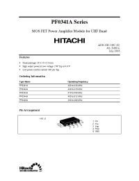 Datasheet PF0344A manufacturer Hitachi