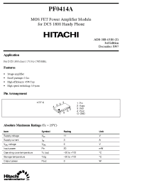 Datasheet PF0414 manufacturer Hitachi