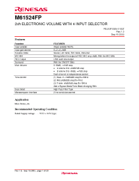 Datasheet REJ03F0035_M61524FP manufacturer Hitachi