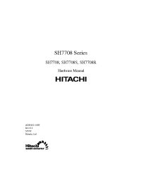 Datasheet SH7708 manufacturer Hitachi