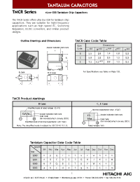Datasheet TMCRB1A107MTR manufacturer Hitachi