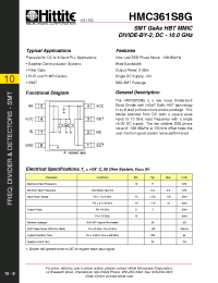 Datasheet HMC361S8G manufacturer Hittite