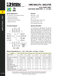 Datasheet HMC382LP3 manufacturer Hittite