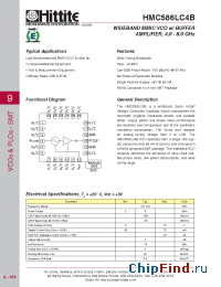 Datasheet HMC586LC4B manufacturer Hittite