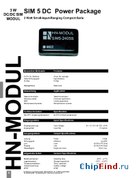 Datasheet SIM5-2412D manufacturer HN Electronic