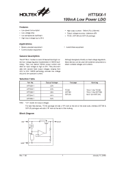 Datasheet HT7533-1 manufacturer Holtek