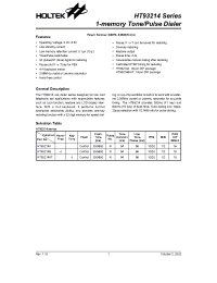 Datasheet HT93214B manufacturer Holtek