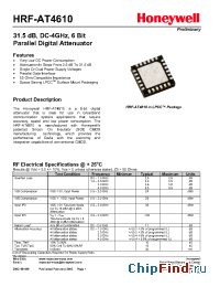 Datasheet AT4610 manufacturer Honeywell