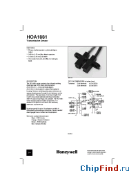 Datasheet HOA1881 manufacturer Honeywell