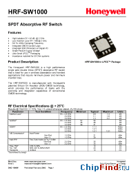 Datasheet HRF-SW1000-B manufacturer Honeywell