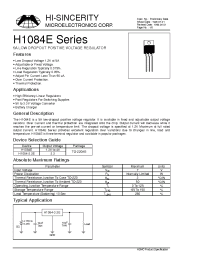 Datasheet H1084E manufacturer Hi-Sincerity
