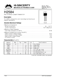 Datasheet H1N5820 manufacturer Hi-Sincerity