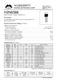 Datasheet H2N6388 manufacturer Hi-Sincerity