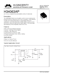 Datasheet H34063AP manufacturer Hi-Sincerity
