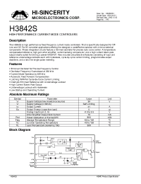 Datasheet H3842S manufacturer Hi-Sincerity