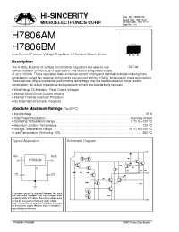 Datasheet H7806AM manufacturer Hi-Sincerity