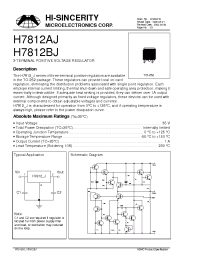 Datasheet H7812AJ manufacturer Hi-Sincerity