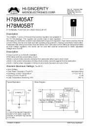 Datasheet H78M05AT manufacturer Hi-Sincerity