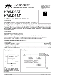 Datasheet H78M08AT manufacturer Hi-Sincerity