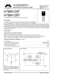 Datasheet H78M12AT manufacturer Hi-Sincerity