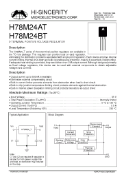 Datasheet H78M24AT manufacturer Hi-Sincerity