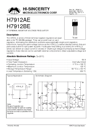 Datasheet H7912AE manufacturer Hi-Sincerity