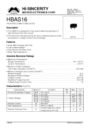 Datasheet HBAS16 manufacturer Hi-Sincerity