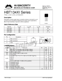 Datasheet HBT134XI manufacturer Hi-Sincerity