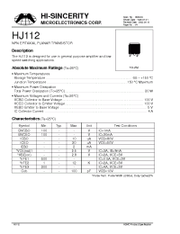 Datasheet HJ112 manufacturer Hi-Sincerity