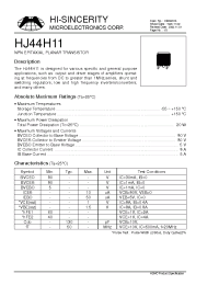 Datasheet HJ44H11 manufacturer Hi-Sincerity