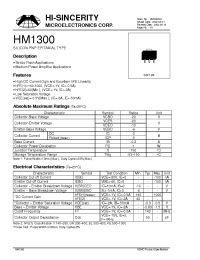 Datasheet HM1300 manufacturer Hi-Sincerity