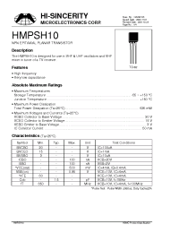 Datasheet HM2222A manufacturer Hi-Sincerity