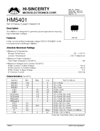 Datasheet HM5401 manufacturer Hi-Sincerity
