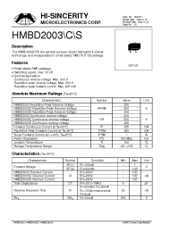 Datasheet HMBD2003 manufacturer Hi-Sincerity