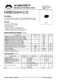 Datasheet HMBD2004 manufacturer Hi-Sincerity