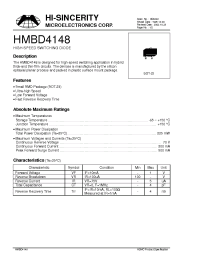 Datasheet HMBD4148 manufacturer Hi-Sincerity
