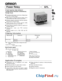 Datasheet G7L-1A-T100/120VAC manufacturer HV Component