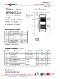 Datasheet HWF1686NC manufacturer HexaWave