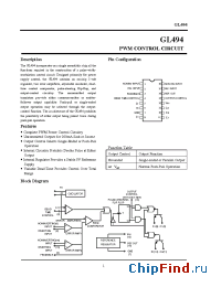 Datasheet GL494 manufacturer Hynix