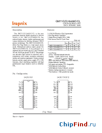 Datasheet GM71CS16400CT/CLT-5 manufacturer Hynix