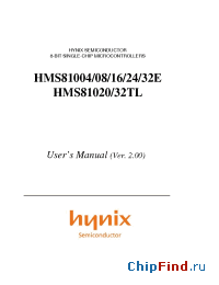 Datasheet HMS810 manufacturer Hynix