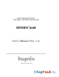 Datasheet HMS81C4260 manufacturer Hynix