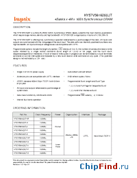 Datasheet HY57V561620LT-8 manufacturer Hynix